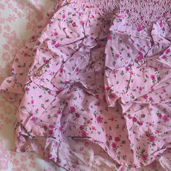 Blue notes Pink Floral Skirt - Picture 3 of 5